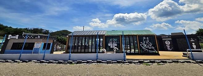 지난 15일 개장한 흥환 애견동반 해수욕장 전경. /포항시 제공