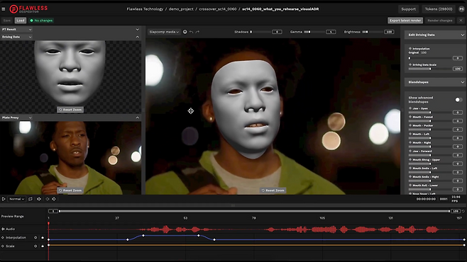 딥에디터는 배우의 연기를 다른 언어로 번역할 수 있다