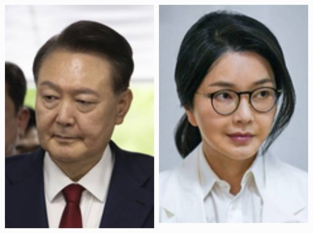 윤석열 전 대통령(왼쪽)과 김건희씨. [연합뉴스]