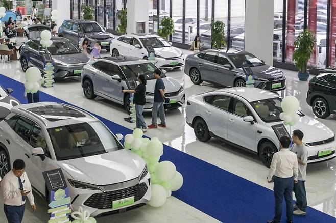 BYD의 중국 매장/사진=블룸버그