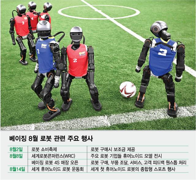 베이징 8월 로봇 관련 주요 행사/그래픽=최헌정