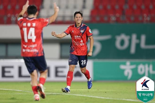 [서울=뉴시스] 프로축구 K리그1 김천 상무의 맹성웅. (사진=한국프로축구연맹 제공)