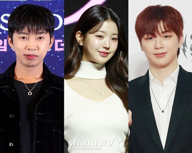임영웅, 아이브 장원영, 강다니엘 /사진=스타뉴스