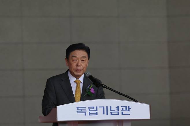 기념사 하는 김형석 독립기념관장 [독립기념관 제공. 재판매 및 DB 금지]