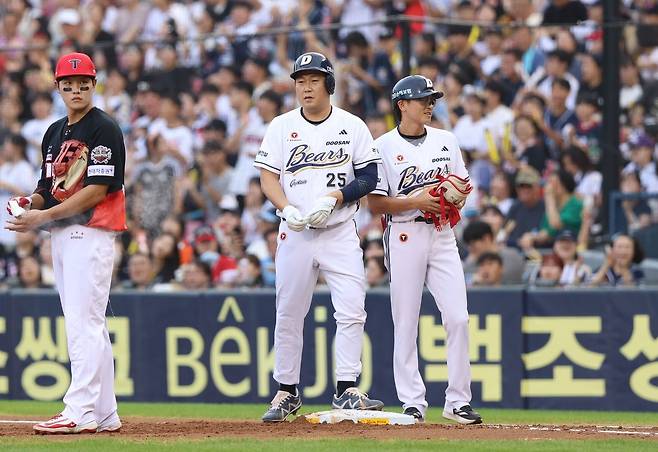 양의지의 17일 경기 모습.  [두산 베어스 제공. 재판매 및 DB 금지]