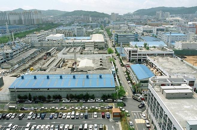 ▲ 지난 2005년 촬영된 인천 부평구 한국수출국가4단지 전경. /사진제공=부평구