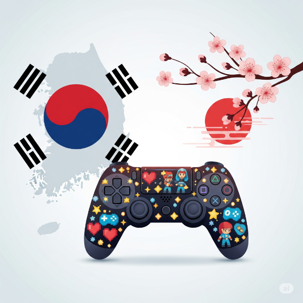 동아시아 시장이 여전히 아시아 게임 시장에서 경쟁력이 최고 수준인 것으로 나타났다(출처=AI 생성).