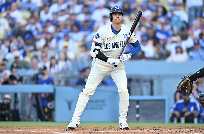 LA 다저스 오타니 쇼헤이는 올시즌 타자로서 또 하나의 대기록을 세울 수 있다. Imagn Images연합뉴스
