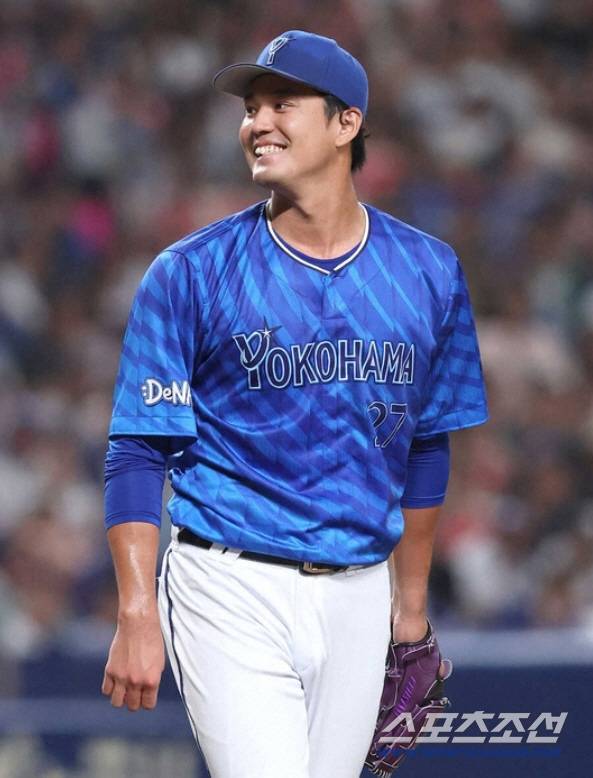 17일 주니치전에 첫 선발등판한 후지나미. 사진출처=스포츠닛폰