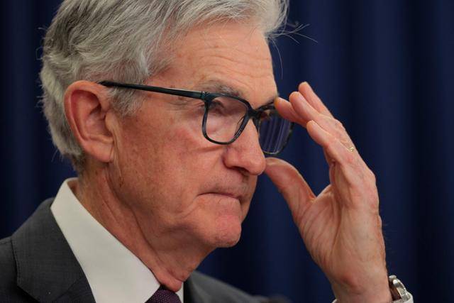 지난달 30일 미국 연방공개시장위원회(FOMC) 회의 직후 미 워싱턴 연방준비제도(Fed·연준) 청사에서 기자회견을 하고 있는 제롬 파월 연준 의장. 워싱턴=AFP 연합뉴스