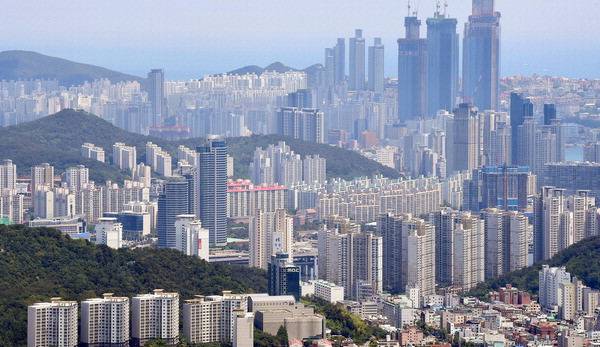 부산지역 아파트단지.