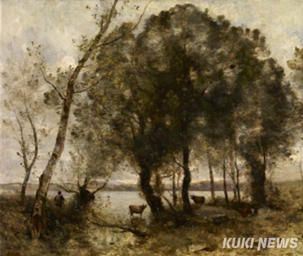 장 밥티스트 카미유 코로, 호수, 1861, 캔버스에 유채, 133x157.5cm, 프릭 컬렉션