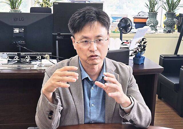 오상진 인공지능사업융합사업단장이 지난 17일 국민일보와 인터뷰를 갖고 있다. 그는 인공지능(AI) 산업 국가 경쟁력을 높이기 위해 AI 관련 기반을 갖춘 광주광역시에 자원을 집적화해야 한다고 강조했다.