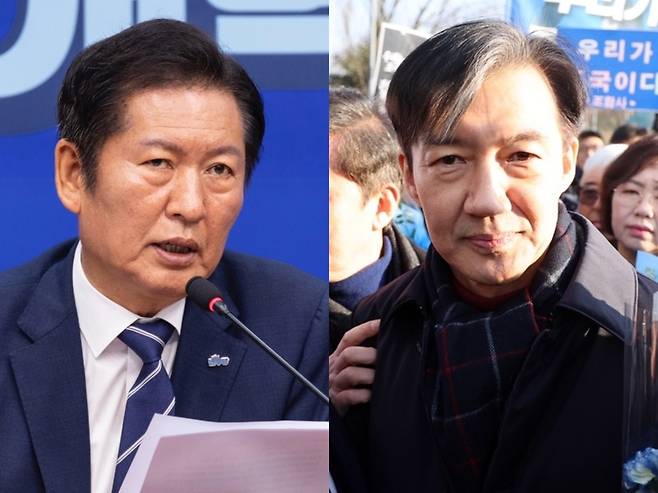 정청래 더불어민주당 대표(왼쪽), 조국 전 조국혁신당 대표 / 사진=연합뉴스