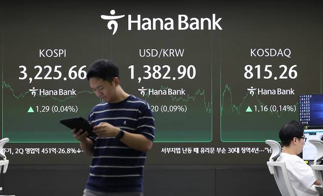 사진은 지난 14일 서울 중구 하나은행 딜링룸. /사진=뉴시스