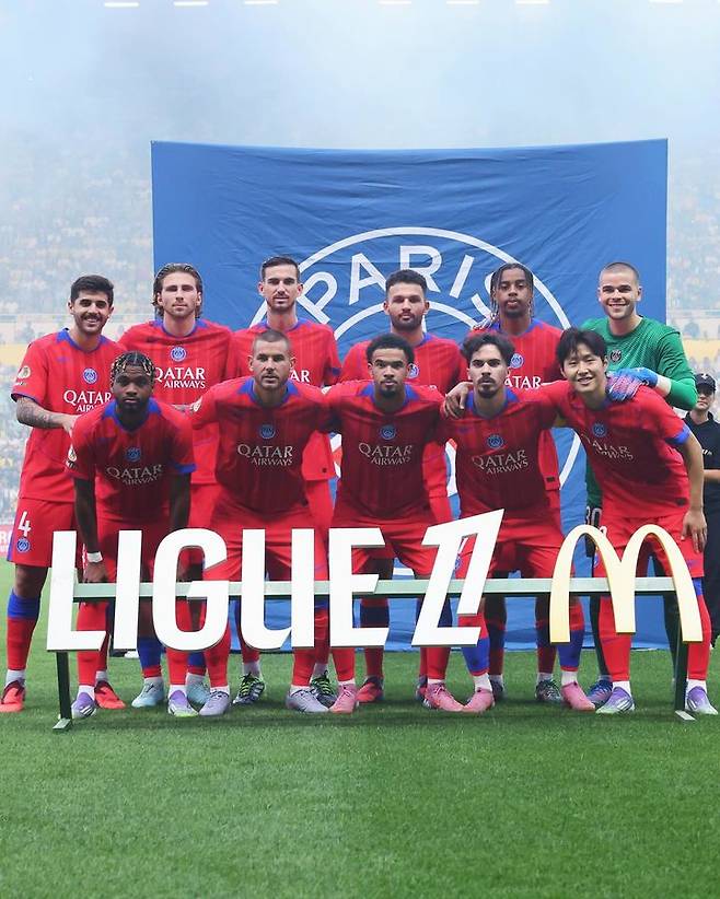 [서울=뉴시스]이강인의 PSG, 프랑스 리그 개막전 승리. (사진=PSG 소셜미디어 캡처) 2025.08.18. photo@newsis.com *재판매 및 DB 금지