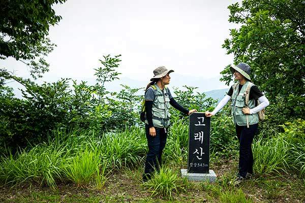 고래산 정상.
