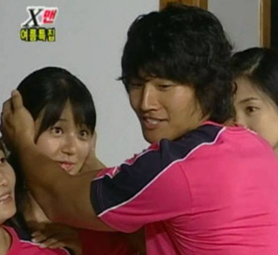 왼쪽부터 윤은혜, 김종국 /사진=SBS 'X맨' 캡처