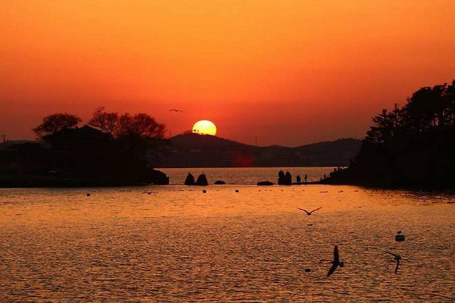 서산 간월암 전경