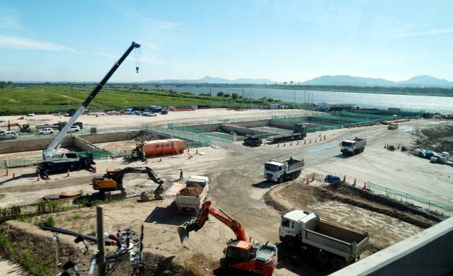 붕괴 사고가 발생했던 부산 사상구 부전마산복선전철 건설 현장. 정종회 기자 jjh@