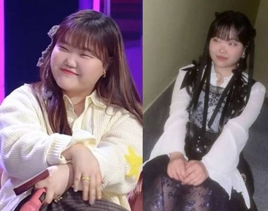 악뮤 이수현이 다이어트 성공 후(오른쪽) 물오른 미모를 자랑했다. [사진=KBS, 이수현 SNS]