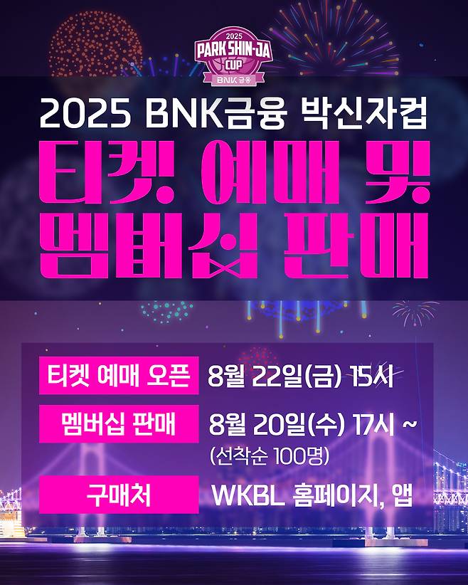 여자농구 박신자컵의 티켓 예매가 22일 시작된다.(WKBL 제공)