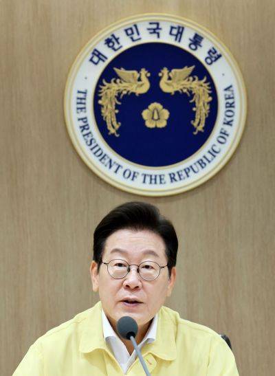 이재명 대통령이 18일 서울 용산 대통령실 청사에서 열린 을지 국무회의에서 발언하고 있다. 연합뉴스