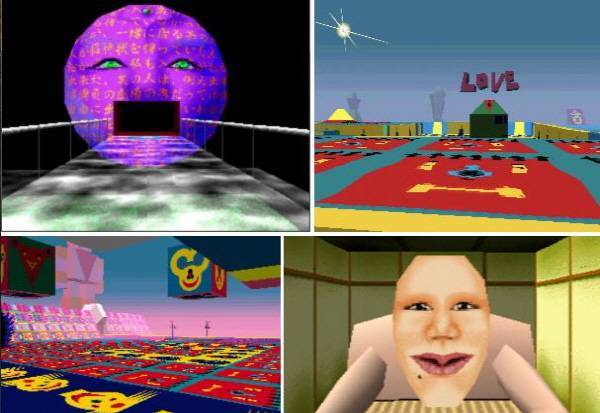 도대체 무슨 게임인가 싶을 정도의 형이상학적인 게임 화면.