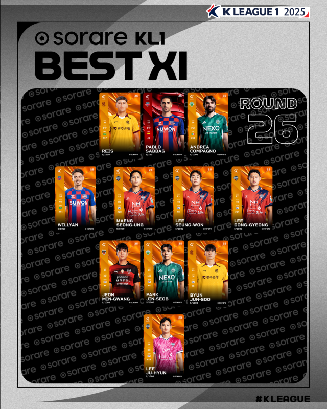 하나은행 K리그1 2025 26R 베스트11./프로축구연맹