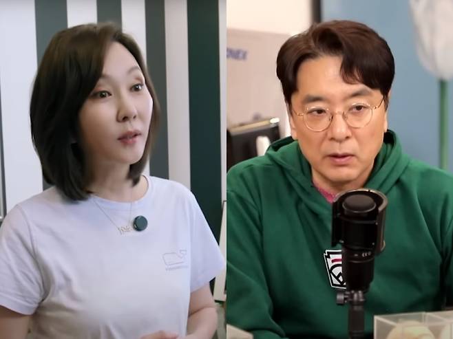 배우 김남주와 김승우. 유튜브 채널 '김남주'·'김승우WIN' 캡처.