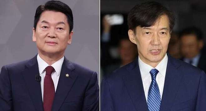 안철수 국민의힘 의원(왼쪽), 조국 전 조국혁신당 대표. 연합뉴스·뉴시스