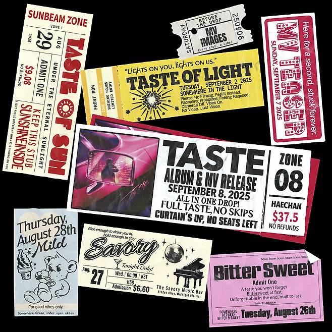 NCT 해찬이 첫 솔로 앨범 ‘TASTE’ 스케줄 포스터를 공개하며 본격 솔로 활동에 돌입한다. 11곡이 수록된 정규 1집은 다음달 8일 발매 예정이다. 사진제공|SM엔터테인먼트