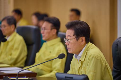 이재명 대통령이 18일 서울 용산 대통령실 청사에서 열린 을지 국가안전보장회의(NSC)에서 발언하고 있다. /연합뉴스 제공