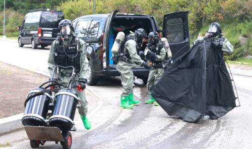 영월군과 육군 36사단 제8087부대 3대대, 영월경찰서, 영월소방서, 남부발전 영월빛드림본부 등 8개 기관은 20일 남부발전 영월빛드림본부에서 ‘국가중요시설 드론공격 대응훈련’을 실시했다.