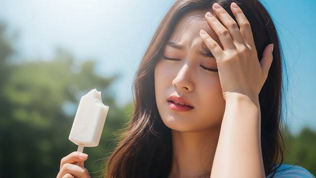 아이스크림 두통은 대략 몇 분 정도 지나면 저절로 낫는다｜출처: Gemini