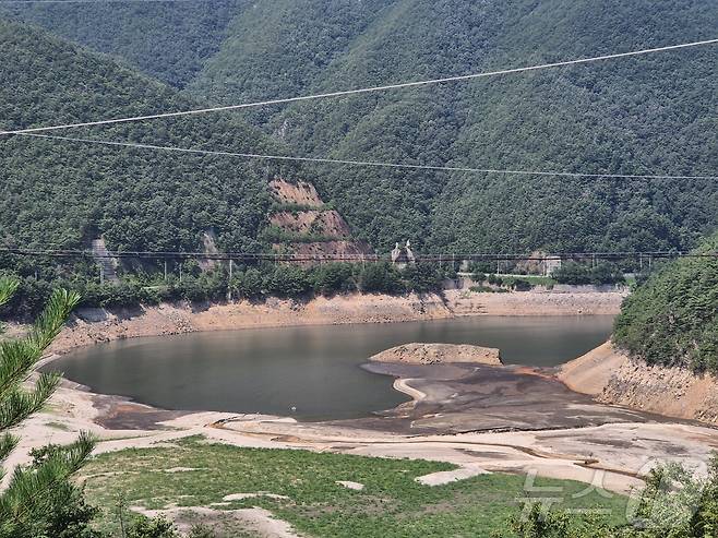 최근 극심한 가뭄을 겪고 있는 강원 강릉시 성산면 오봉리 오봉저수지와 일대 하천의 바닥이 드러나 있다. (뉴스1 DB) ⓒ News1 윤왕근 기자