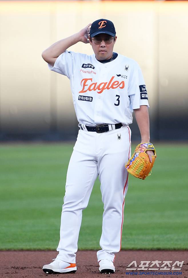 19일 대전 한화생명볼파크에서 열린 한화 이글스와 두산 베어스의 경기. 한화 안치홍이 숨을 고르고 있다. 대전=박재만 기자 pjm@sportschosun.com/2025.08.19/