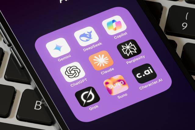 생성형 인공지능(AI) 애플리케이션(앱) 로고들. 게티이미지뱅크