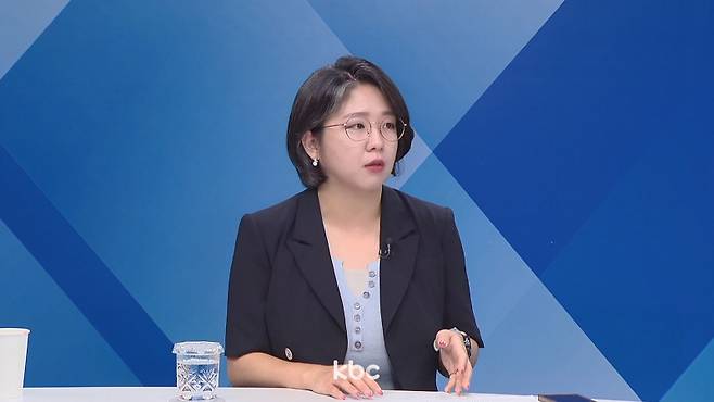 ▲ 19일 KBC '여의도초대석'에 출연한 용혜인 기본소득당 대표