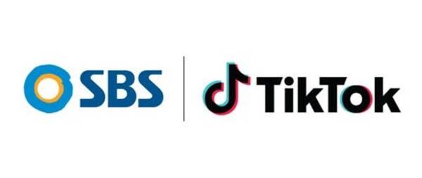 ▲SBS와 틱톡 로고.