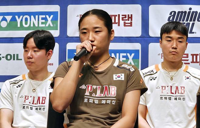 배드민턴 여자단식 세계 최강의 자리를 굳히고 있는 안세영 [연합]