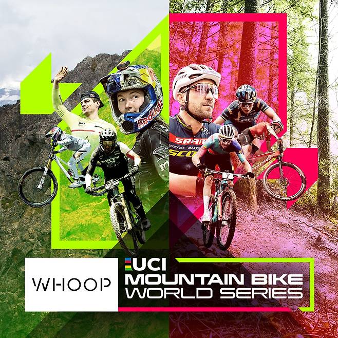 WHOOP UCI 산악자전거 월드시리즈 홍보포스터. ㈜글로벌코리아 제공