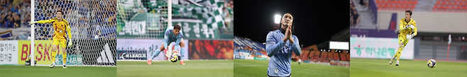 The K -League 1 Best 11 goalkeeper division has been read by Cho Hyun -woo, but the atmosphere is different this year. While Cho Hyun -woo led to the team's sluggishness, Song Beom -geun, Kim Dong -joon, and Hwang In -jae, such as Song Beom -geun, Kim Dong -joon, and Hwang In -jae, challenged the award. Photo courtesy │ Korea Professional Football Federation