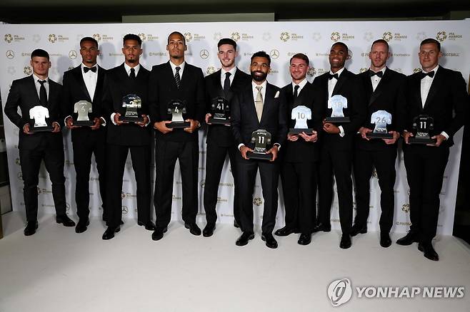 PFA 올해의 팀 11 [AFP=연합뉴스]
