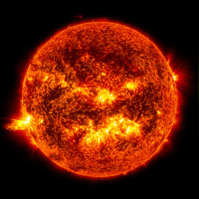 NASA가 관측한 태양 플레어 [사진=NASA]