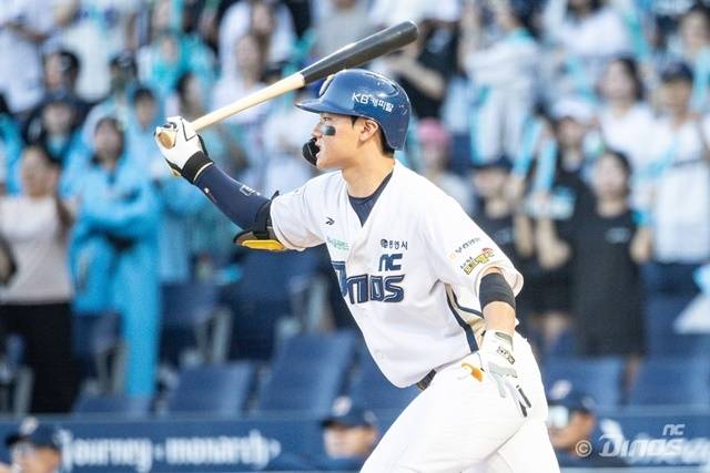 김주원은 21일 창원 삼성전에서 시즌 10호포를 쏘아올렸다. 사진=NC 제공