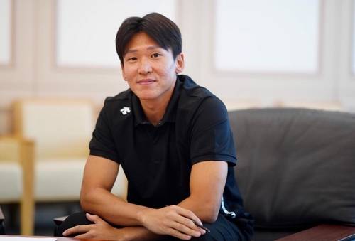 대한체육회 선수위원장을 맡은 육상 스타 김국영 [촬영 이동칠]