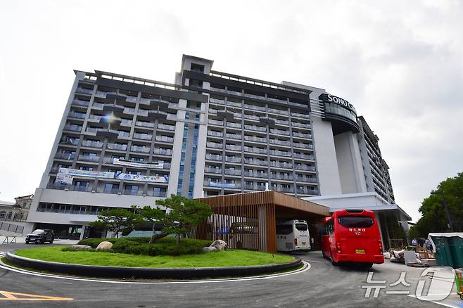 APEC 2025 정상회의에서 정상들의 숙소로 사용될 소노캄 경주 전경.2025.8.21/뉴스1 ⓒ News1 최창호 기자