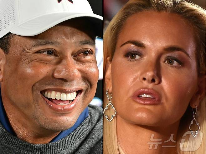 결혼 준비 중인 타이거 우즈와 버네사 트럼프. ⓒ AFP=뉴스1