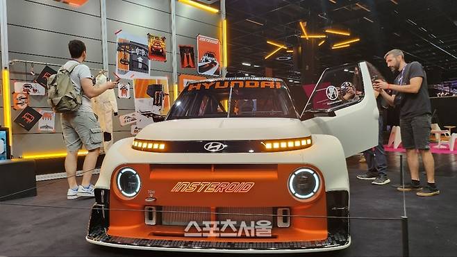 게임스컴 2025 현대자동차 부스에 전시된 콘셉트카 ‘인스터로이드’. 쾰른=김민규 기자 kmg@sportsseoul.com